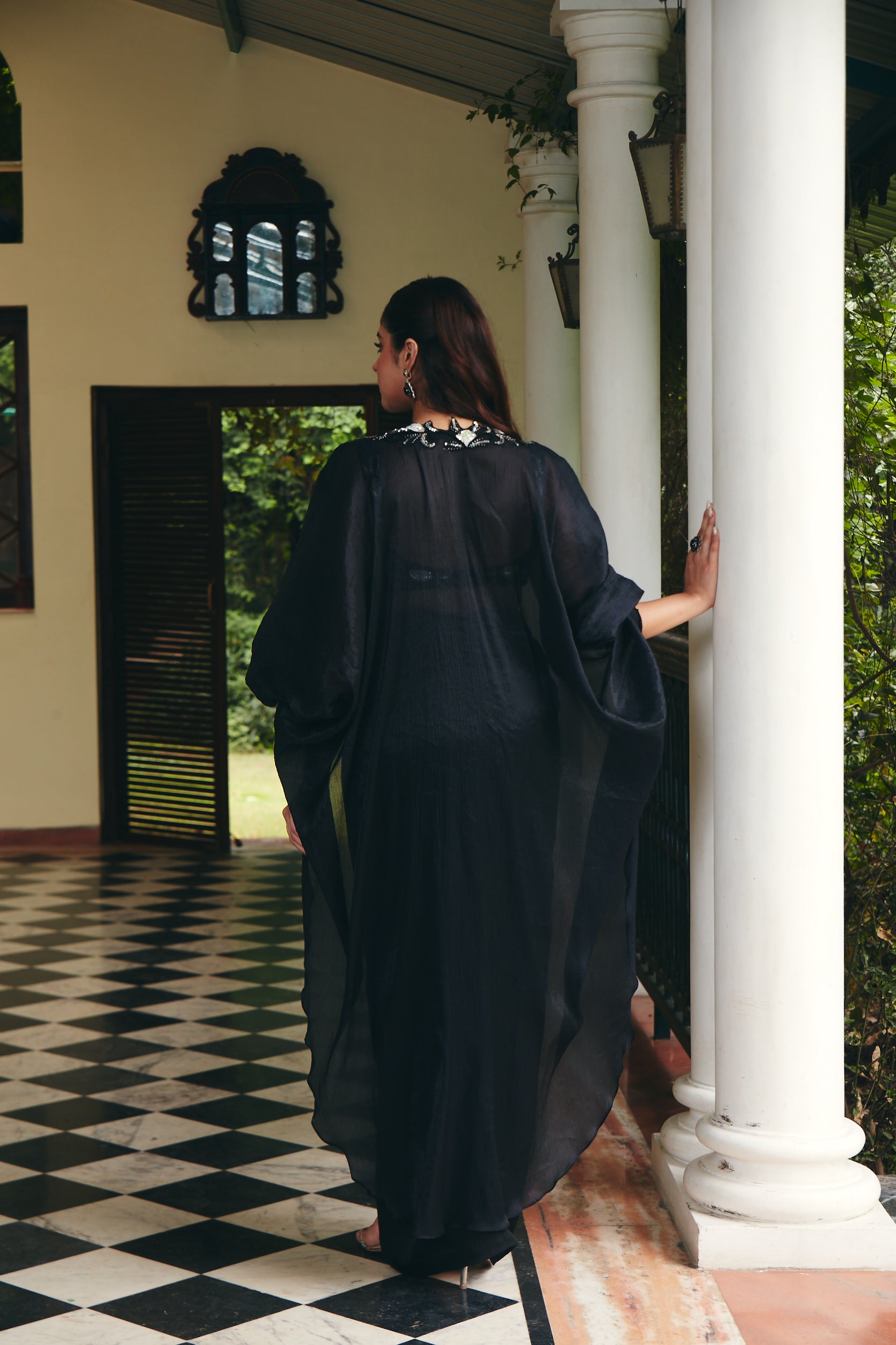 Jade Black Embroidered Set