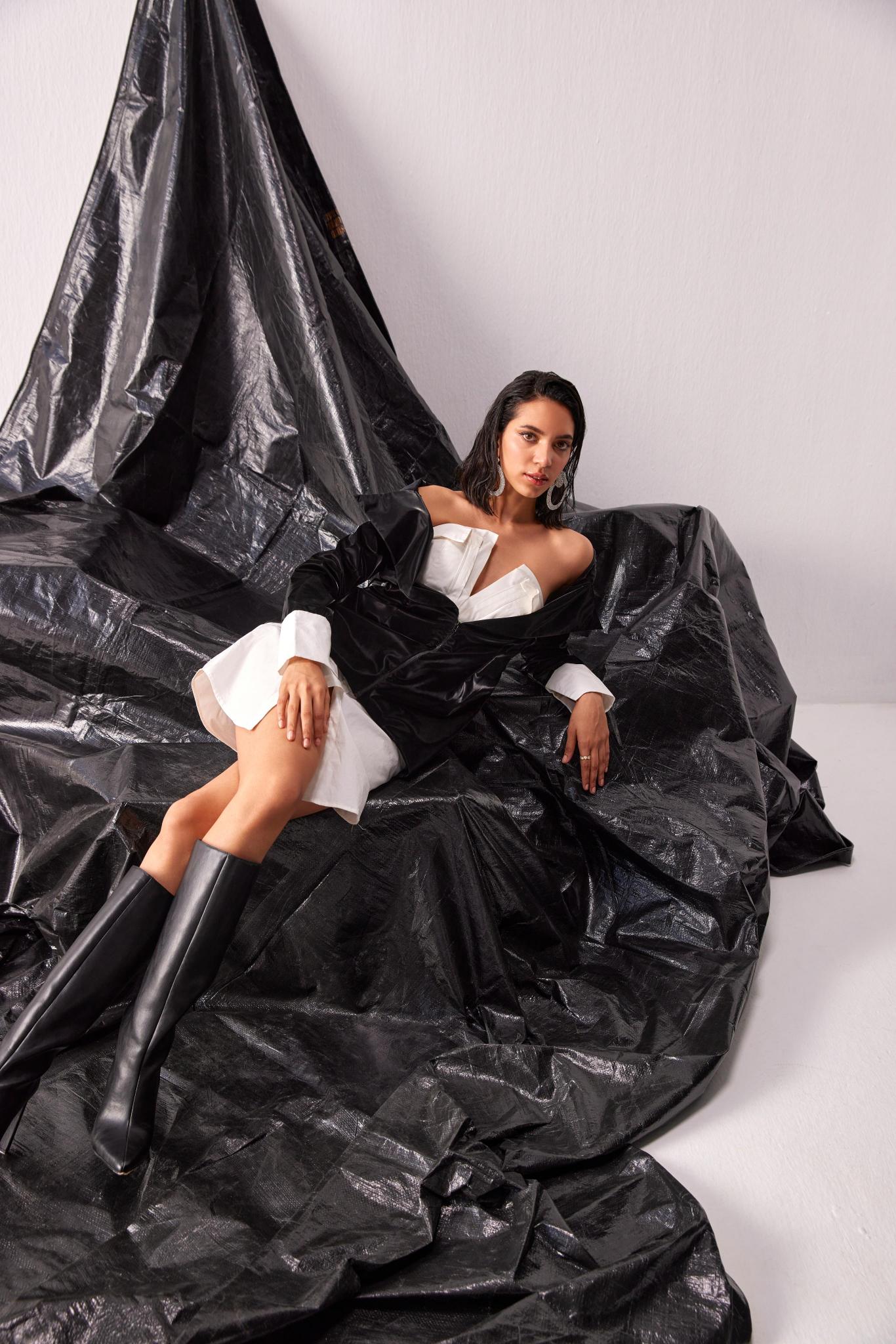 B&W Shirt Dress