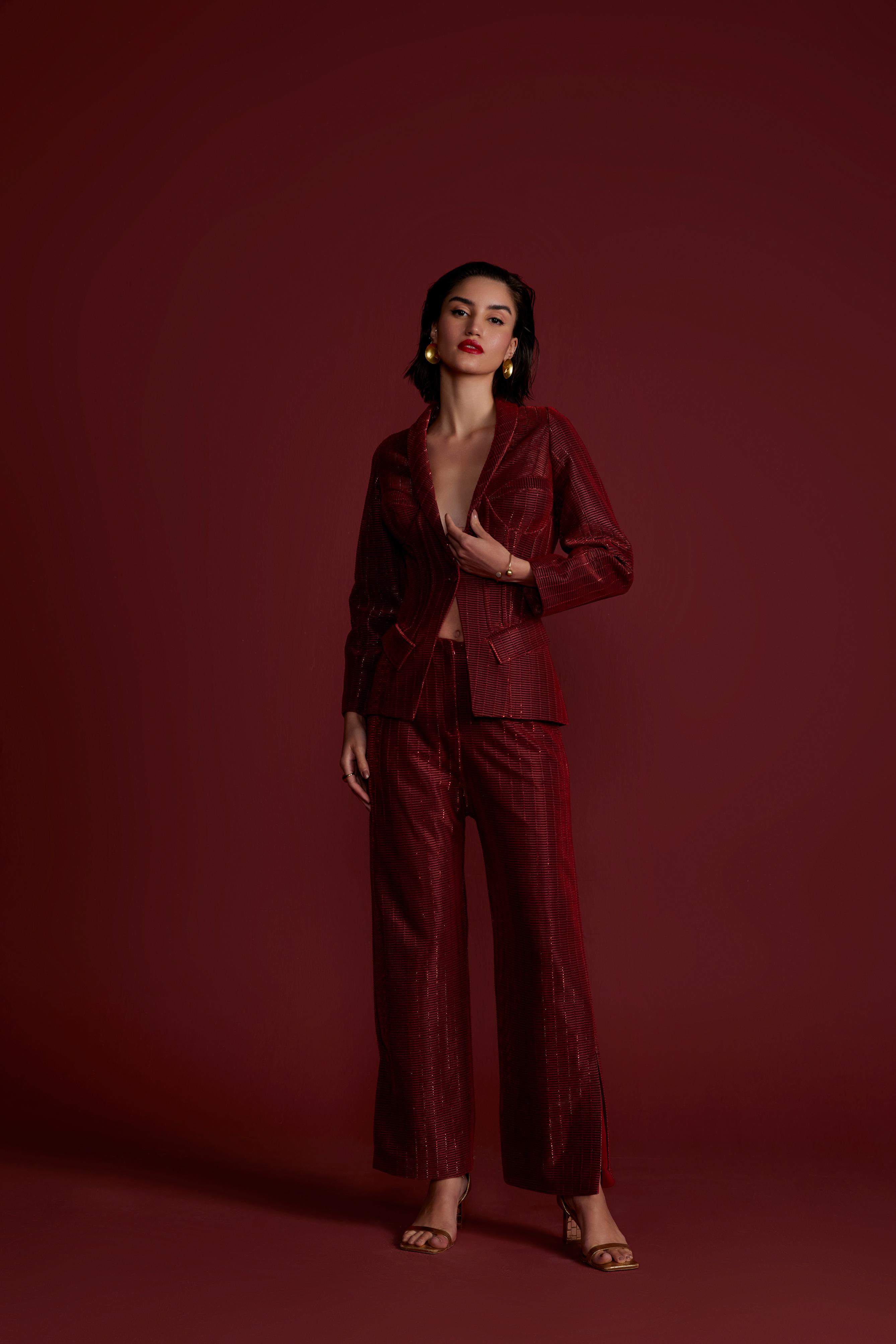 Majestique Blazer Set
