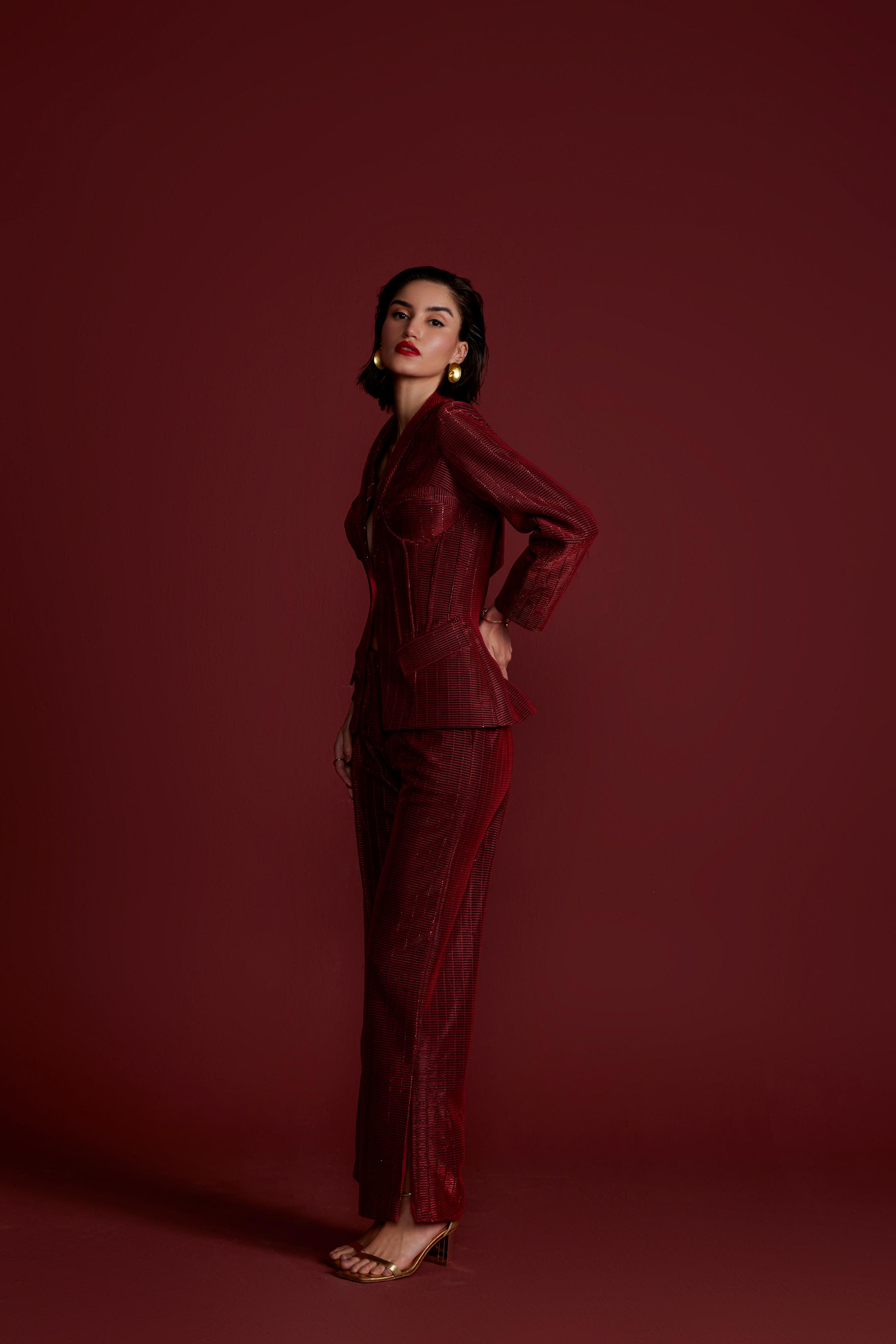 Majestique Blazer Set