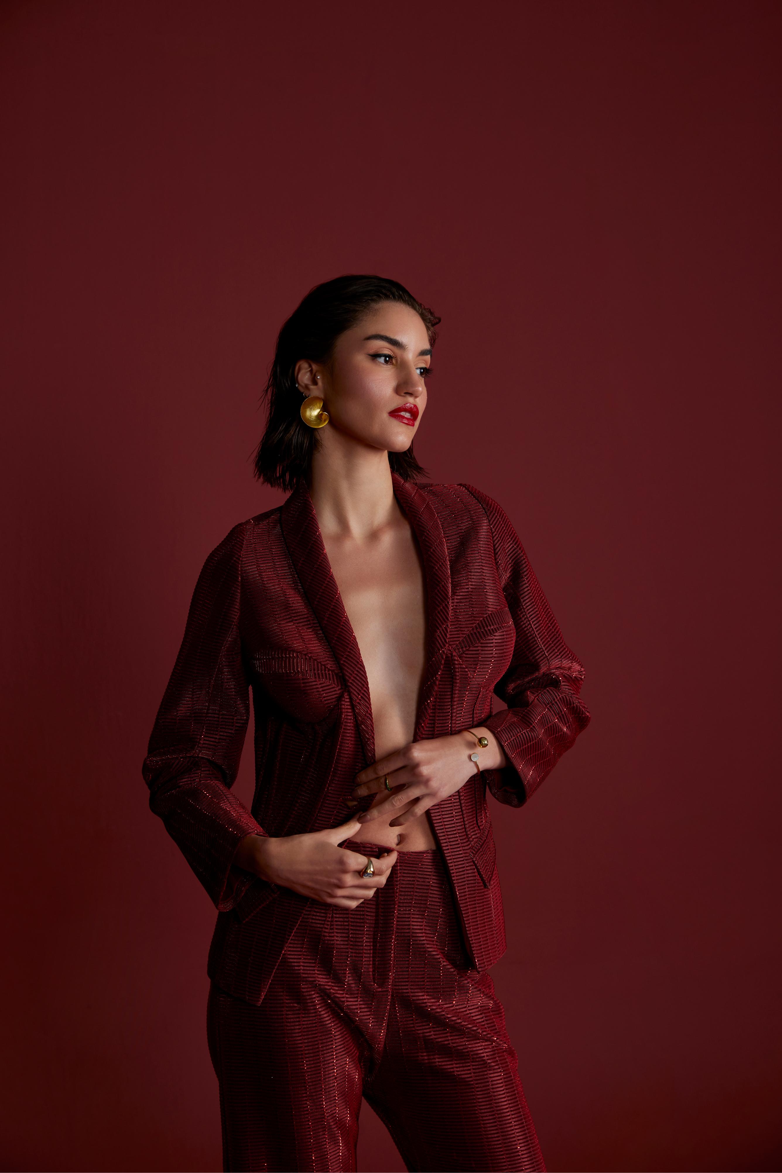 Majestique Blazer Set