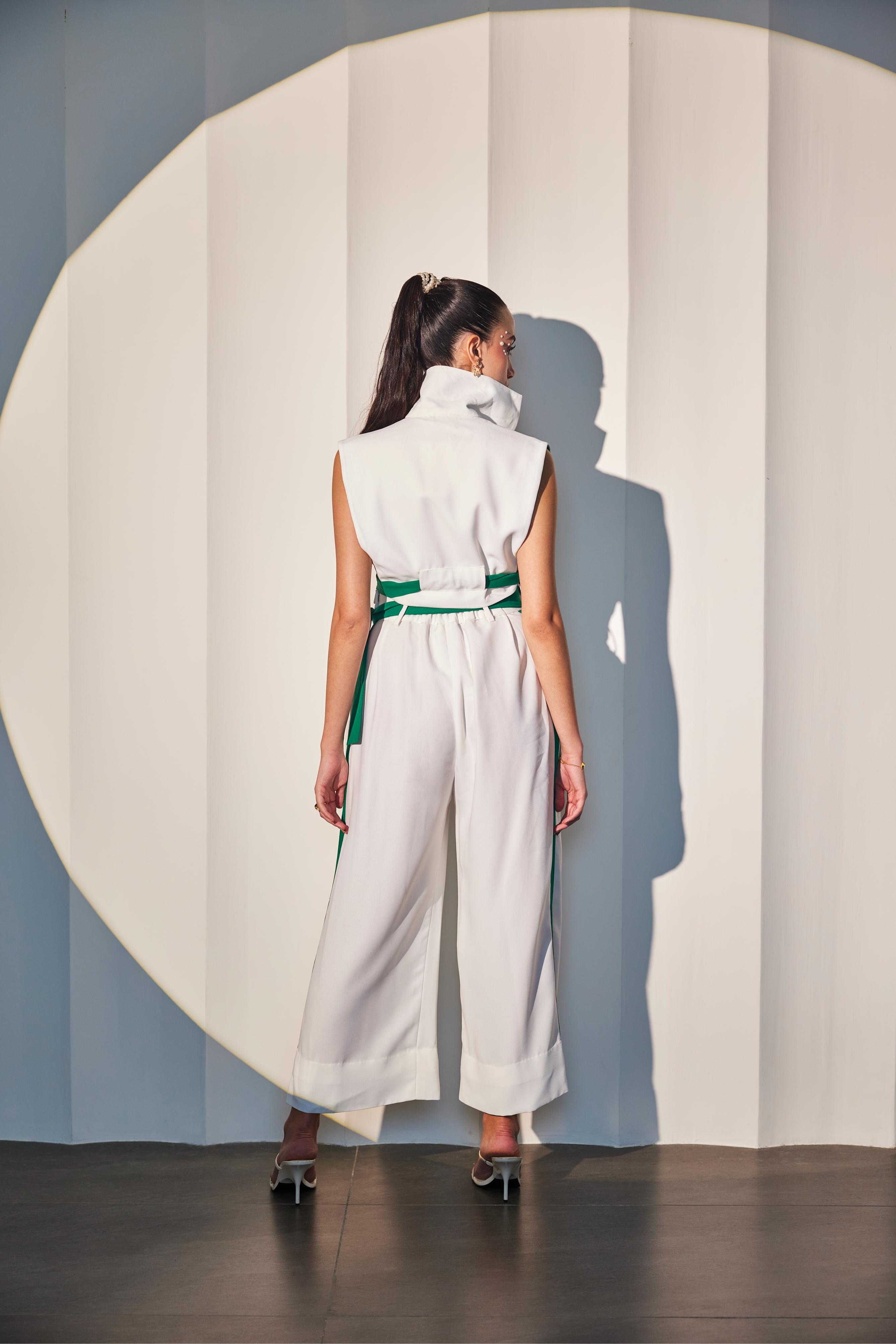 Ivory Belted Co-Ord Set