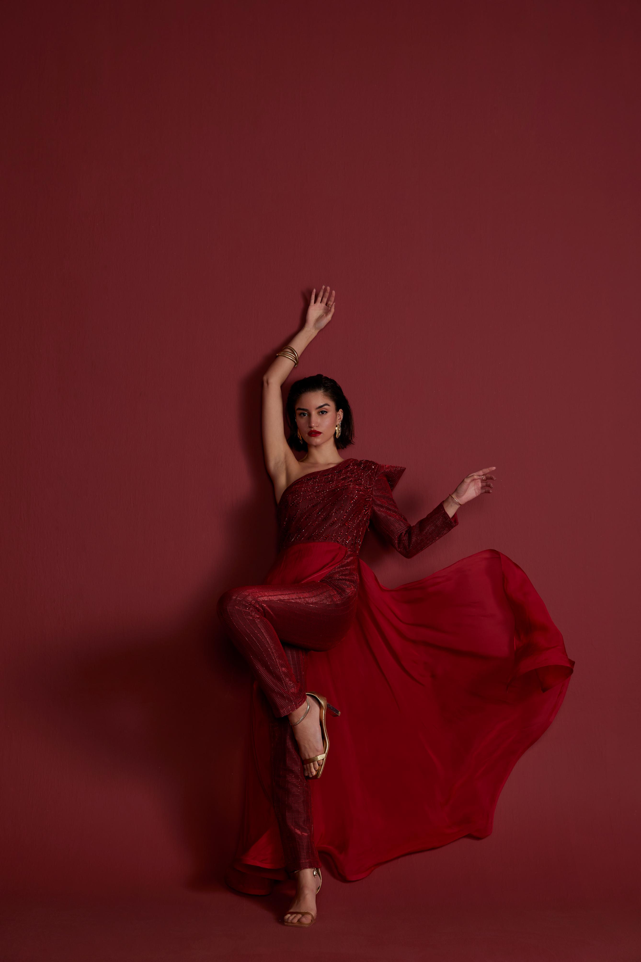 Mystique Red Jumpsuit