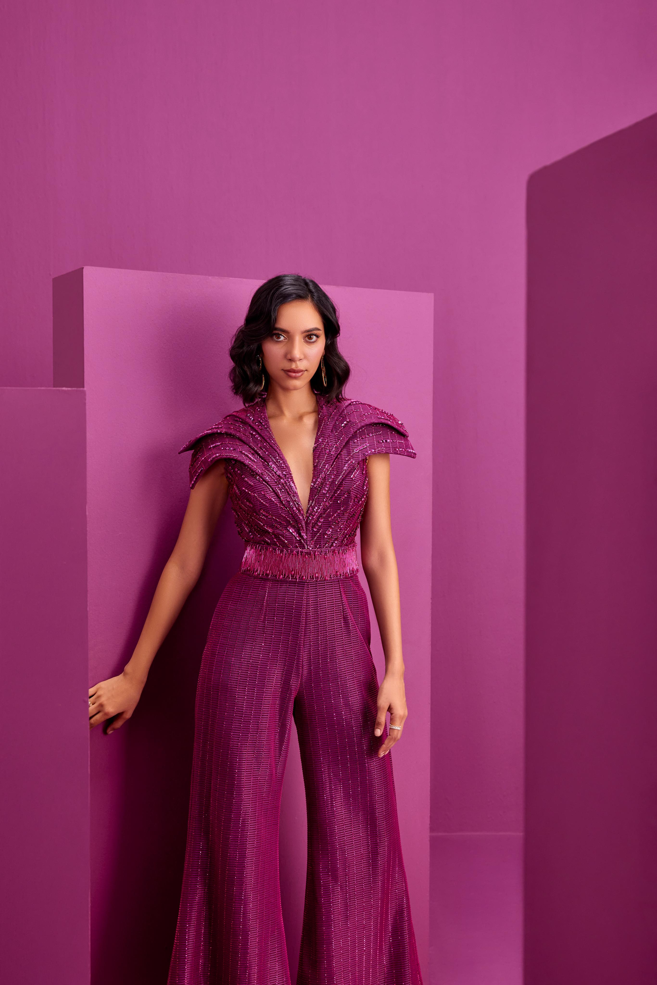 Pink Shimmer Jumpsuit