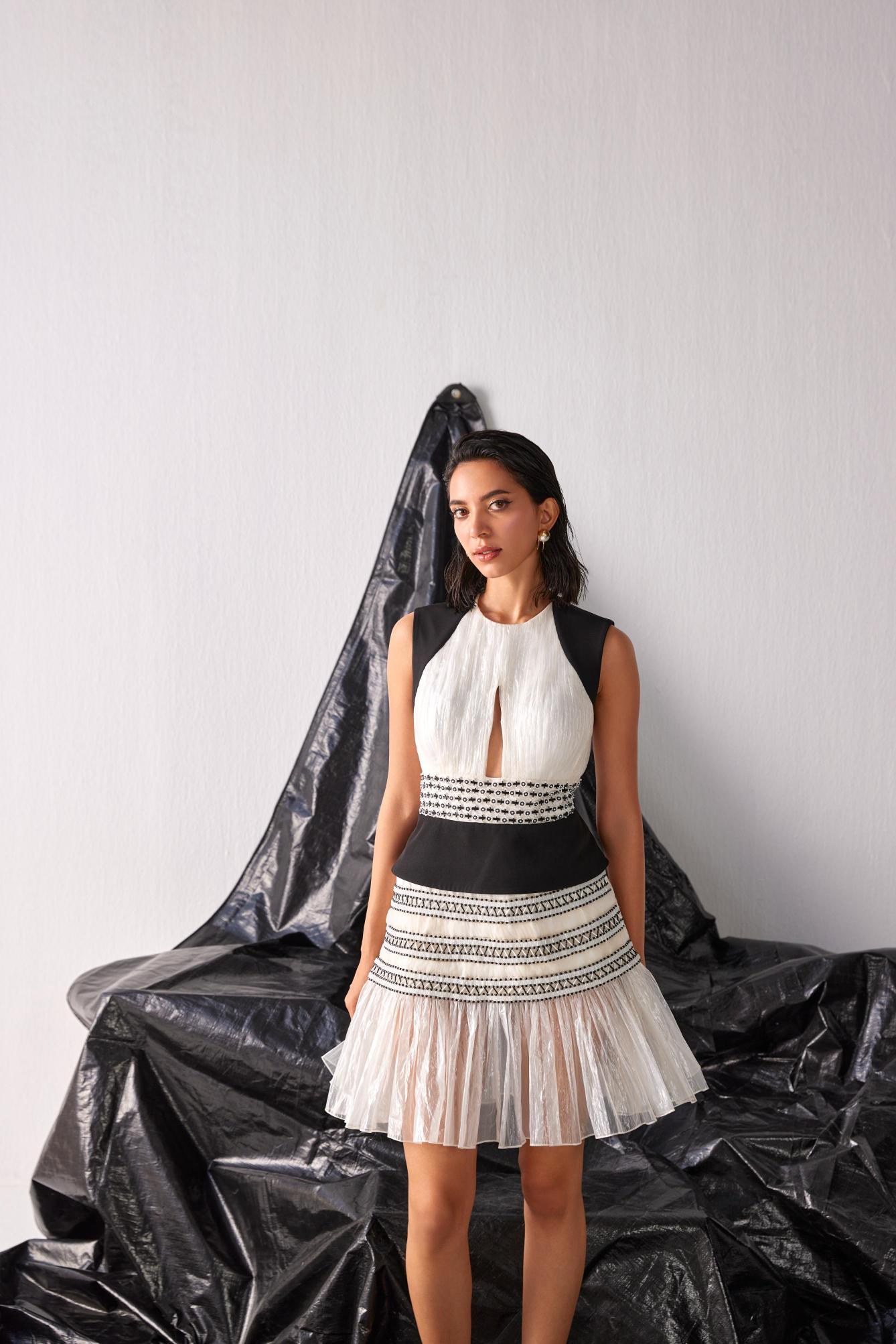 Vintage B&W Dress